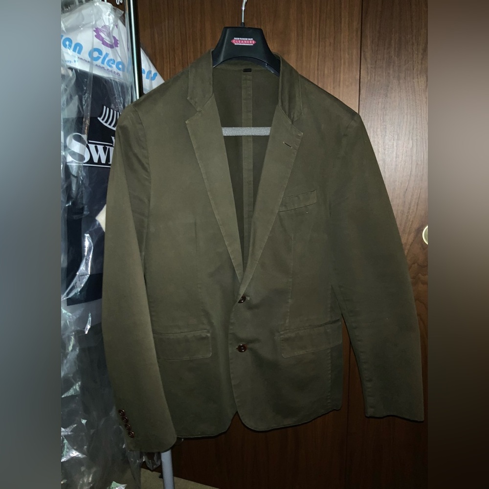 J Crew Ludlow olive green blazer.